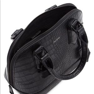 Aldo Croc Faux Leather Satchel